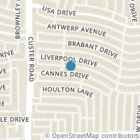 Map location of 2049 Cannes Dr, Plano TX 75025