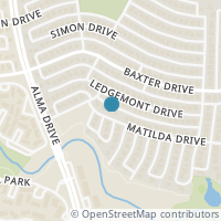 Map location of 925 Matilda Dr, Plano TX 75025