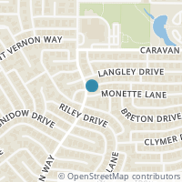 Map location of 3309 Monette Lane, Plano, TX 75025