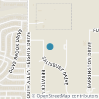 Map location of 4407 Salisbury Drive, Parker, TX 75002