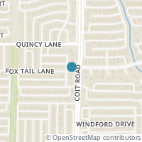 Map location of 7412 Wildflower Dr, Plano TX 75024