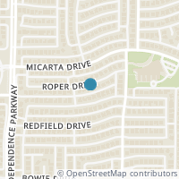 Map location of 2608 ROPER Drive, Plano, TX 75025