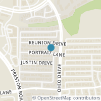 Map location of 4713 Portrait Lane, Plano, TX 75024