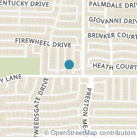 Map location of 7505 Valleen Dr, Plano TX 75024
