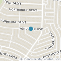 Map location of 558 Windsor Drive, Allen, TX 75002