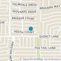 Map location of 4317 Heath Court, Plano, TX 75024