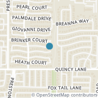 Map location of 4305 Cutter Springs Ct, Plano TX 75024