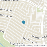 Map location of 1309 Jabbet Drive, Plano, TX 75025