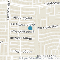 Map location of 4313 Giovanni Drive, Plano, TX 75024