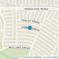 Map location of 1420 Jabbet Drive, Plano, TX 75025