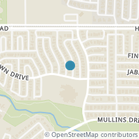 Map location of 7805 Steppington Drive, Plano, TX 75025