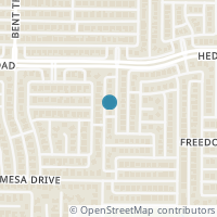 Map location of 7821 Aqua Vista Drive, Plano, TX 75025