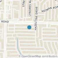 Map location of 3816 N Pine Valley Drive, Plano, TX 75025