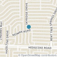 Map location of 3625 Neiman Road, Plano, TX 75025