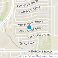 Map location of 2032 Saint Anne Drive, Allen, TX 75013