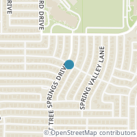 Map location of 8132 Bent Tree Springs Drive, Plano, TX 75025