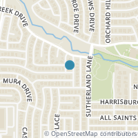 Map location of 8301 Novaro Drive, Plano, TX 75025