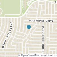Map location of 8221 Grand Canyon Drive, Plano, TX 75025