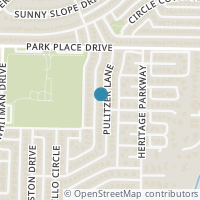 Map location of 718 Pulitzer Lane, Allen, TX 75002