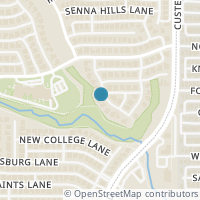 Map location of 8320 barber oak Drive, Plano, TX 75025