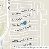 Map location of 2019 Fox Glen Dr, Allen TX 75013