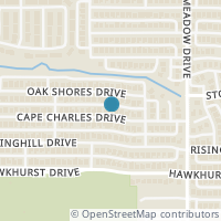Map location of 4525 Cape Charles Drive, Plano, TX 75024