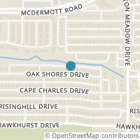 Map location of 4531 Oak Shores Dr, Plano TX 75024