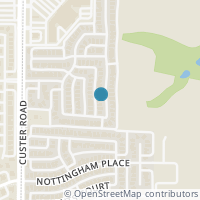 Map location of 316 Parkhurst Lane, Allen, TX 75013
