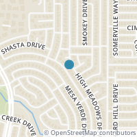 Map location of 8701 High Meadows Dr, Plano TX 75025