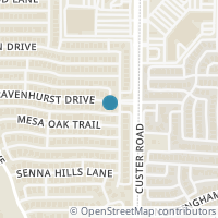 Map location of 2208 Ravenhurst Drive, Plano, TX 75025