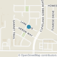 Map location of 1733 Lark Lane, Argyle, TX 76226