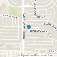 Map location of 1230 Edgewood Lane, Allen, TX 75013