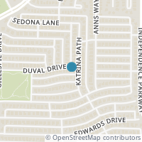 Map location of 3208 Duval Dr, Plano TX 75025