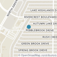 Map location of 711 Pebblebrook Drive, Allen, TX 75002