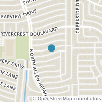 Map location of 1315 Timberview Dr, Allen TX 75002