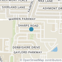 Map location of 9950 Gristmill Lane, Frisco, TX 75035