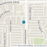 Map location of 9604 Bull Creek Drive, Plano, TX 75025