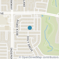 Map location of 2909 Oak Tree Drive, Plano, TX 75025