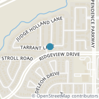 Map location of 3152 Tarrant Lane, Plano, TX 75025