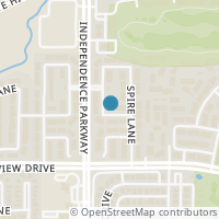 Map location of 9904 Monastery Drive, Plano, TX 75025