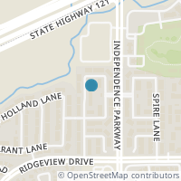 Map location of 10008 Castlewood Dr, Plano TX 75025