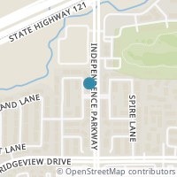 Map location of 10008 Dryden Lane, Plano, TX 75025