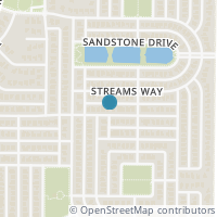 Map location of 1521 Creek Springs Drive, Allen, TX 75002