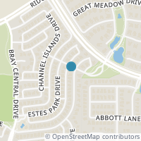 Map location of 2133 Arches Park Drive, Allen, TX 75013