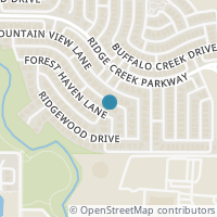 Map location of 15484 Forest Haven Lane, Frisco, TX 75035