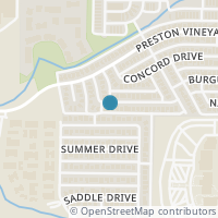 Map location of 9705 Carmel Valley Drive, Frisco, TX 75035