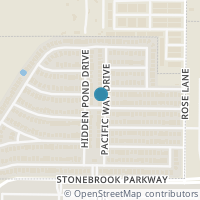 Map location of 4812 Pacific Way Drive, Frisco, TX 75036