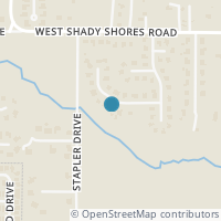 Map location of 307 Cottonwood Trl, Shady Shores TX 76208