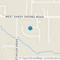 Map location of 305 Cedar Cir, Shady Shores TX 76208