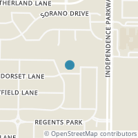 Map location of 14212 Dorset Lane, Frisco, TX 75035